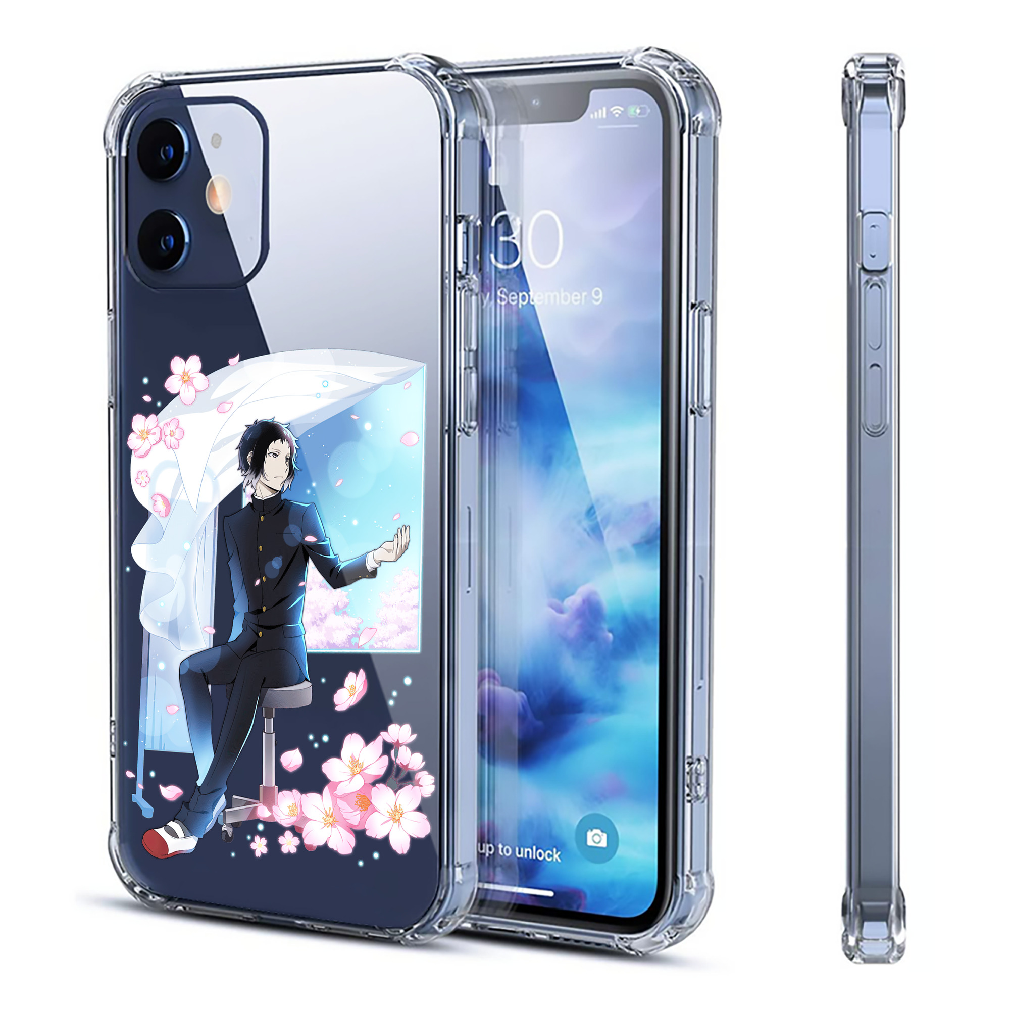 （画像用） 文豪ストレイドッグス Bungo Stray Dogs 【iPhone 12シリーズ対応】透明スマホケース（クリアソフトケース）